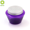Luxury purple body lotion hair care sleep mask double wall plastic jar for cosmetics